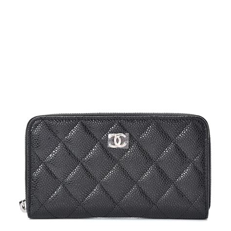 chanel compact wallet zip|chanel zipped wallet small.